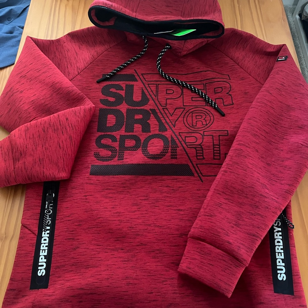 Superdry Tech Stretch Graphic Overhead Firebird RARE